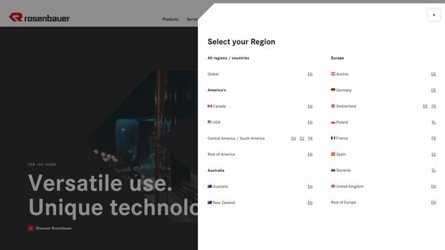 A global system for an international brand presence.